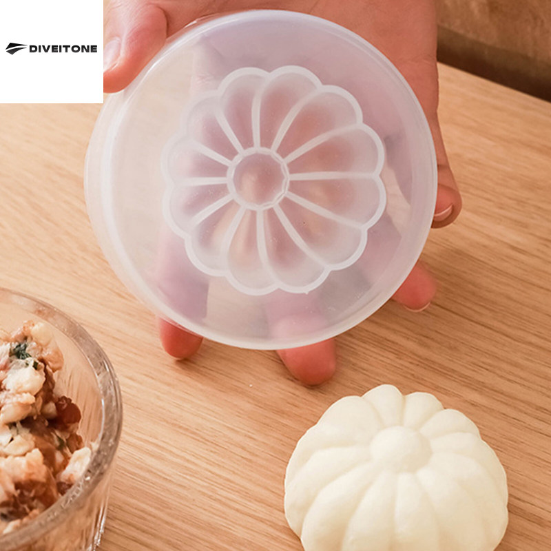 DIVEITONE แม่พิมพ์ทำซาลาเปาทำด้วยมือแม่พิมพ์การทำขนมปังสำหรับข้าวแตนขนมปังน้ำตาลนึ่งเค้กลูกแบดมินตันทนทานคุณภาพสูง ราคา 34 บาท*ส่งฟรี