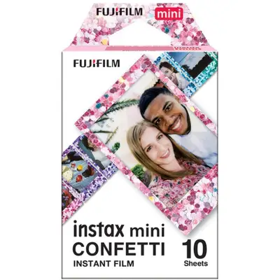 Fujifilm Instax Mini Confetti Polaroid Instant Films - 10 Sheets