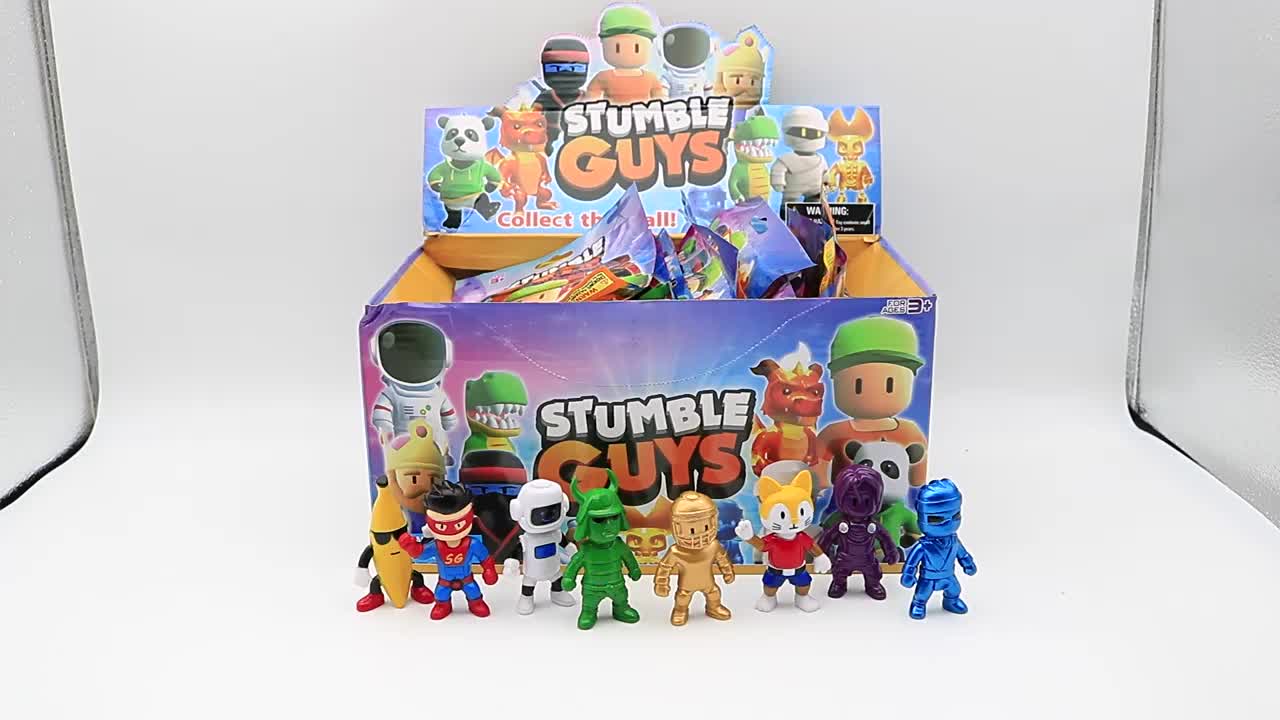 Stumble Guys Action Figure Brinquedos, Jogo Anime Kawaii, Conjunto