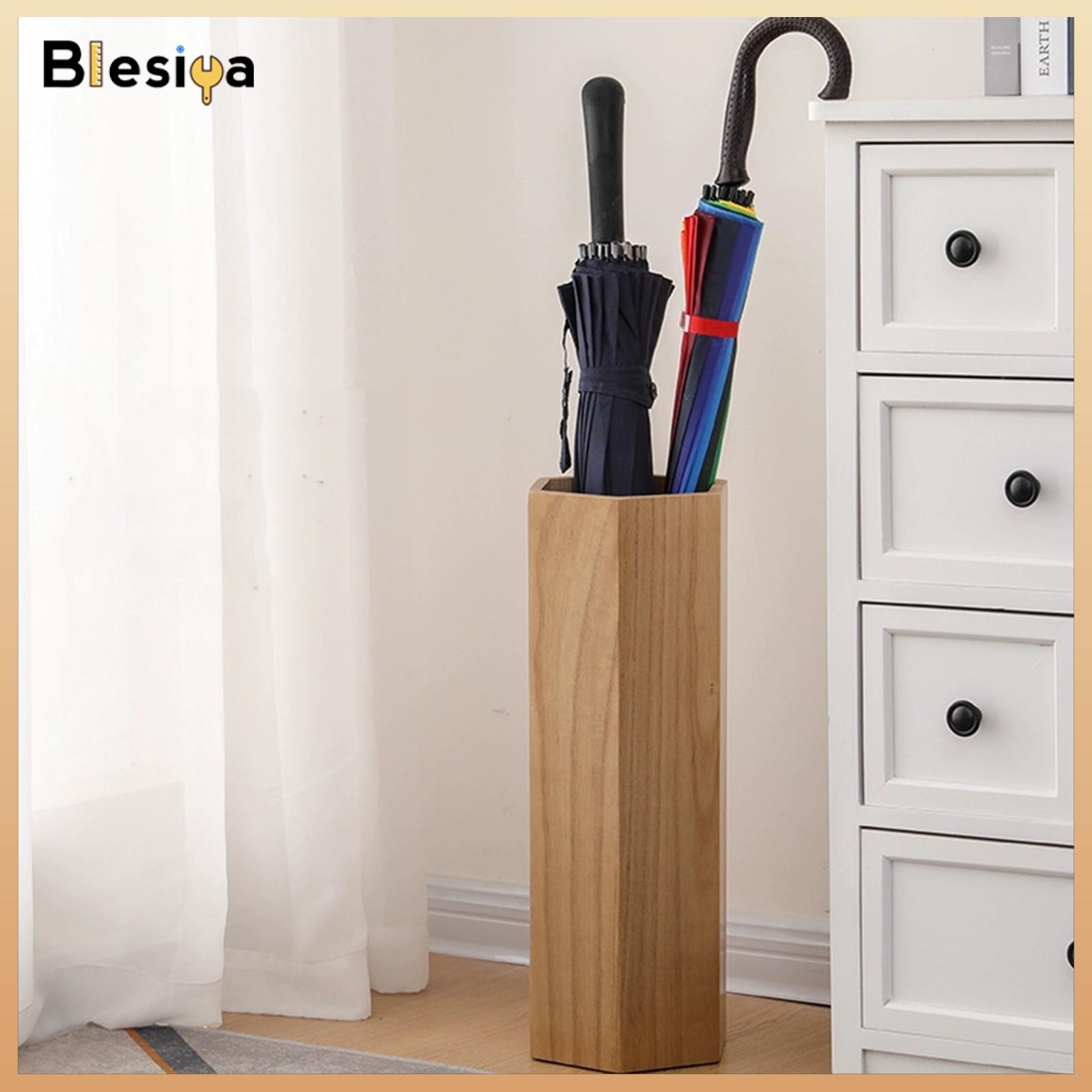 Blesiya Wooden Umbrella Holder Large Capacity Home for Supermarket