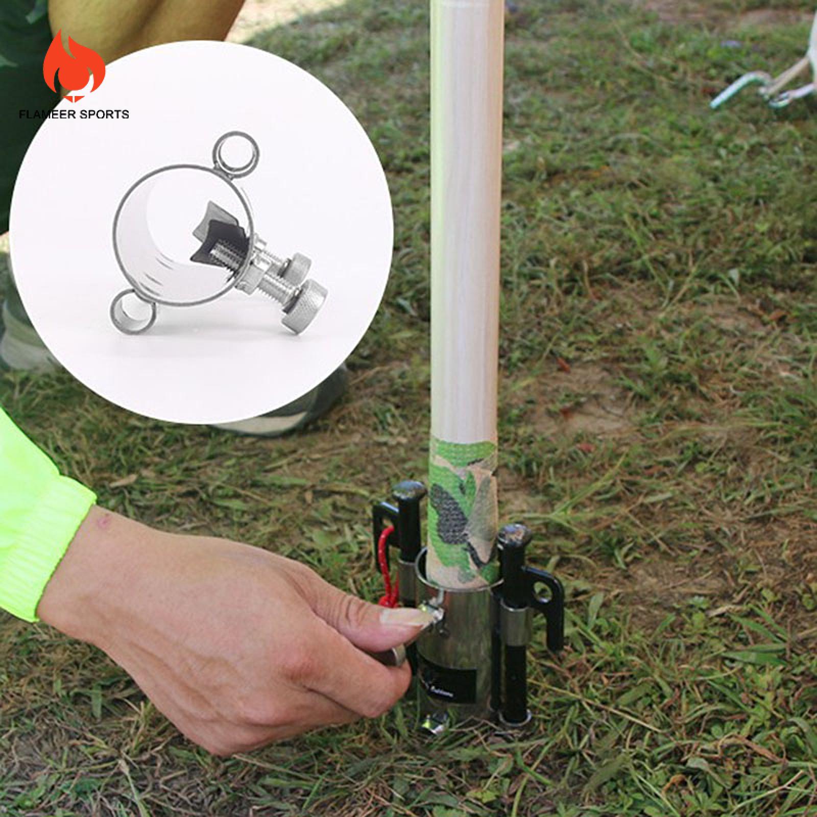 Flameer cột dựng lều trại chủ cố định ống chịu lực cao Windproof lều bằng vải bạt Rod chủ sử dụng linh hoạt cho vườn lễ hội thịt nướng câu cá