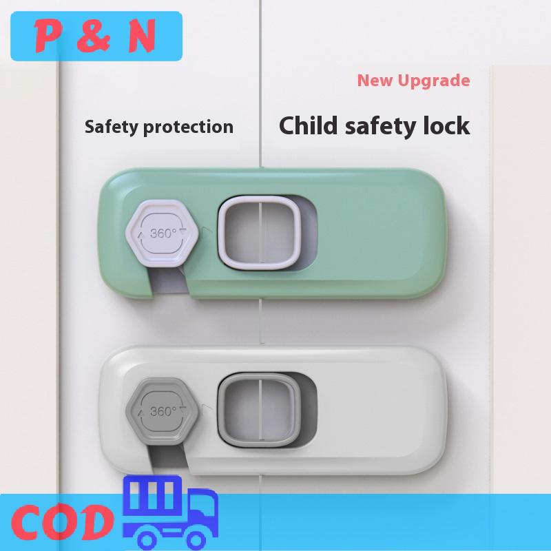 P&N 1 5 chiếc khóa cửa tủ tay chống kẹp cho bé khóa tủ lạnh gia đình Khóa ngăn kéo đa chức năng cho trẻ em bảo vệ an ninh