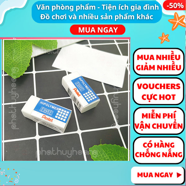 [HCM]Combo 4 cục gôm Pentel loại nhỏ cao cấp ZEH-03N ✓Cục tẩy ✓Giá rẻ , đồ dùng học tập✓ Nguyễn Thùy Store