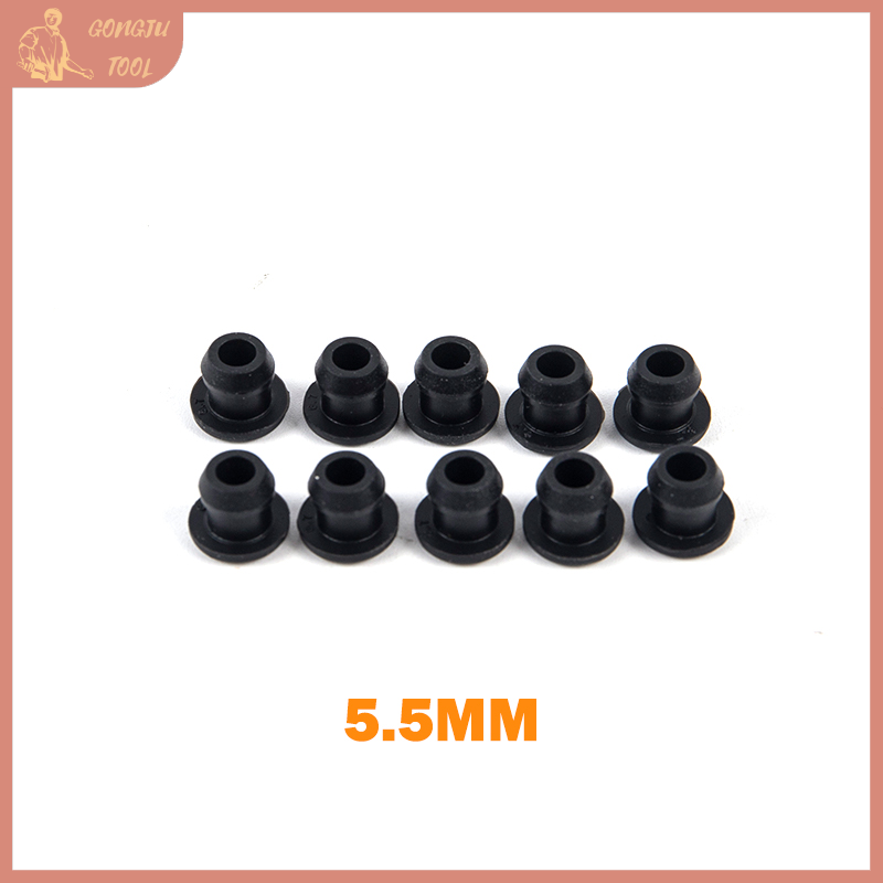 🔨 TOOL 10 cái nút bịt lỗ cao su silicon nút bịt đầu trống 2.5-14mm
