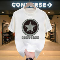 [100% katun] Converse Kaos Branded Pria & Wanita  Model Oversize Relax Fit  Bahan Tebal dan Halus