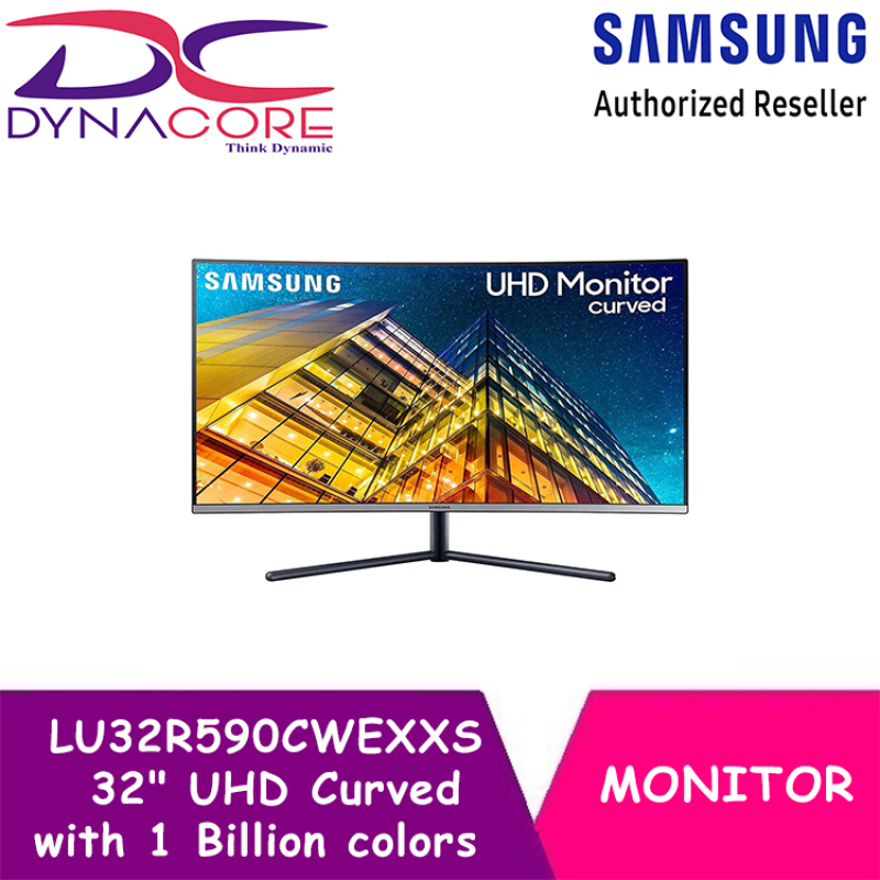 DYNACORE - Samsung U32R590 32 Inch UHD Curved 4K Monitor with 1 Billion colors LU32R590CWEXXS / U32R590C Singapore