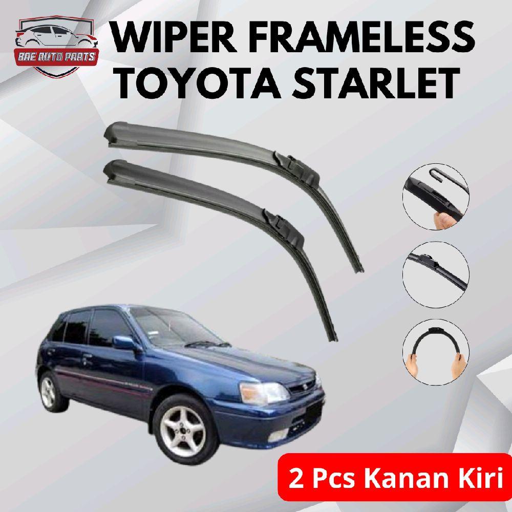 Frameless Front Wiper for Toyota Starlet Car, Right and Left Pair Without Iron Frame Harga  55,000 Ringgit*Penghantaran Percuma
