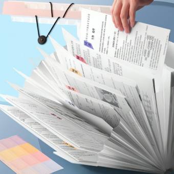 Túi đựng tài liệu tệp đựng tài liệu nhiều ngăn kẹp tài liệu A4 đựng đề cương-GL314