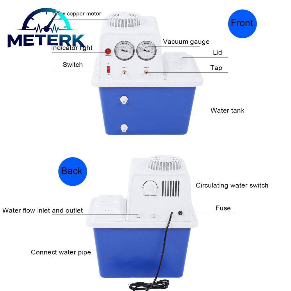 Meterk Máy bơm chân không Máy bơm tuần hoàn hiệu suất cao nâng 8 mét có van kiểm tra cho thiết bị thủy lực Giá 5,928,000 Đồng*Miễn phí vận chuyển