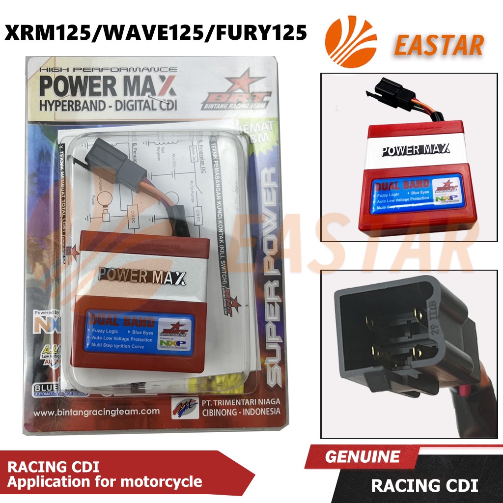 Ic mở tua brt xe xrm125 / wave125/future 125 brt racing cdi powermax