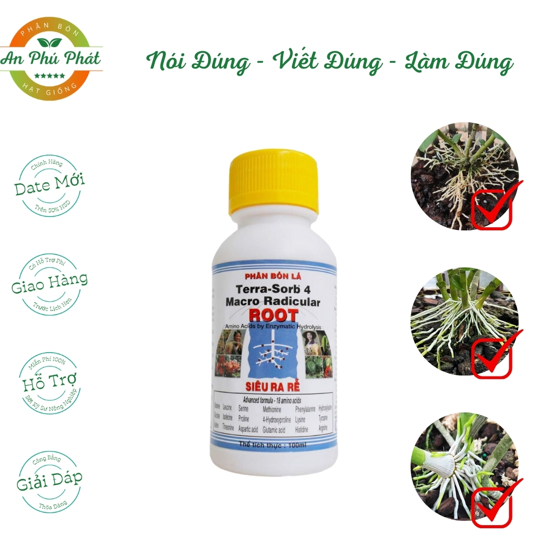 Phân Bón Lá Cao Cấp Terra-Sorb 4 Kích Cây Ra Rễ Khỏe, Vươn Chồi, Đẻ Nhánh, Chống Rụng Trái Và Phục Hồi Cây Suy Yếu