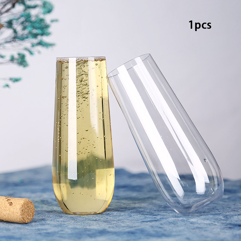 [Fortitudes] Ly sâm panh nhựa trong suốt ly rượu vỡ có thể tái sử dụng đồ uống cốc cho tiệc cưới bar nhà ly rượu vang