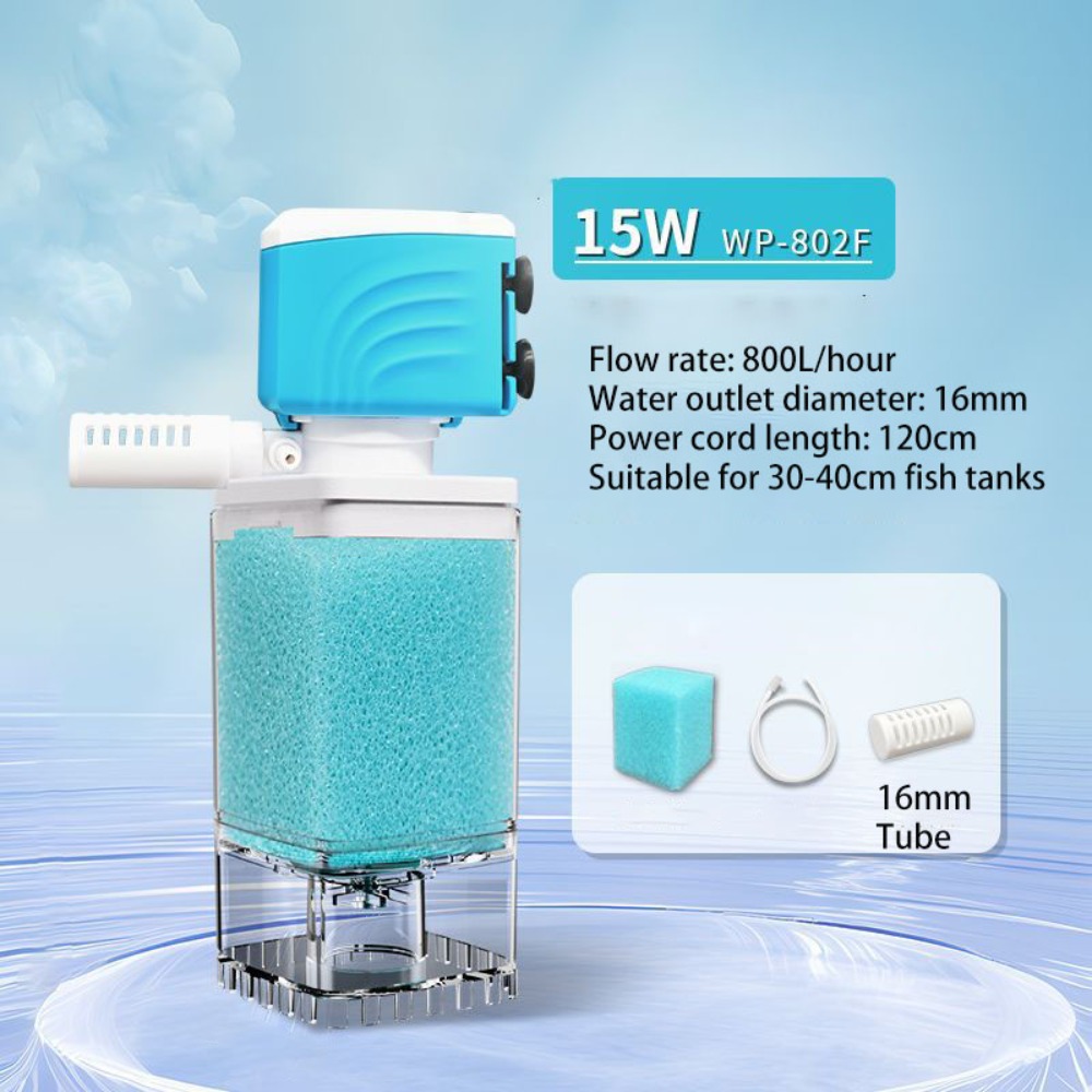 ZENDO12 Hút mạnh Bộ lọc bể cá Xoay 360 ° Chống chảy ngược Bộ lọc chìm Dụng cụ tuần hoàn nước oxy hóa Tiếng ồn thấp Bộ lọc phân cá Nhà - 5
