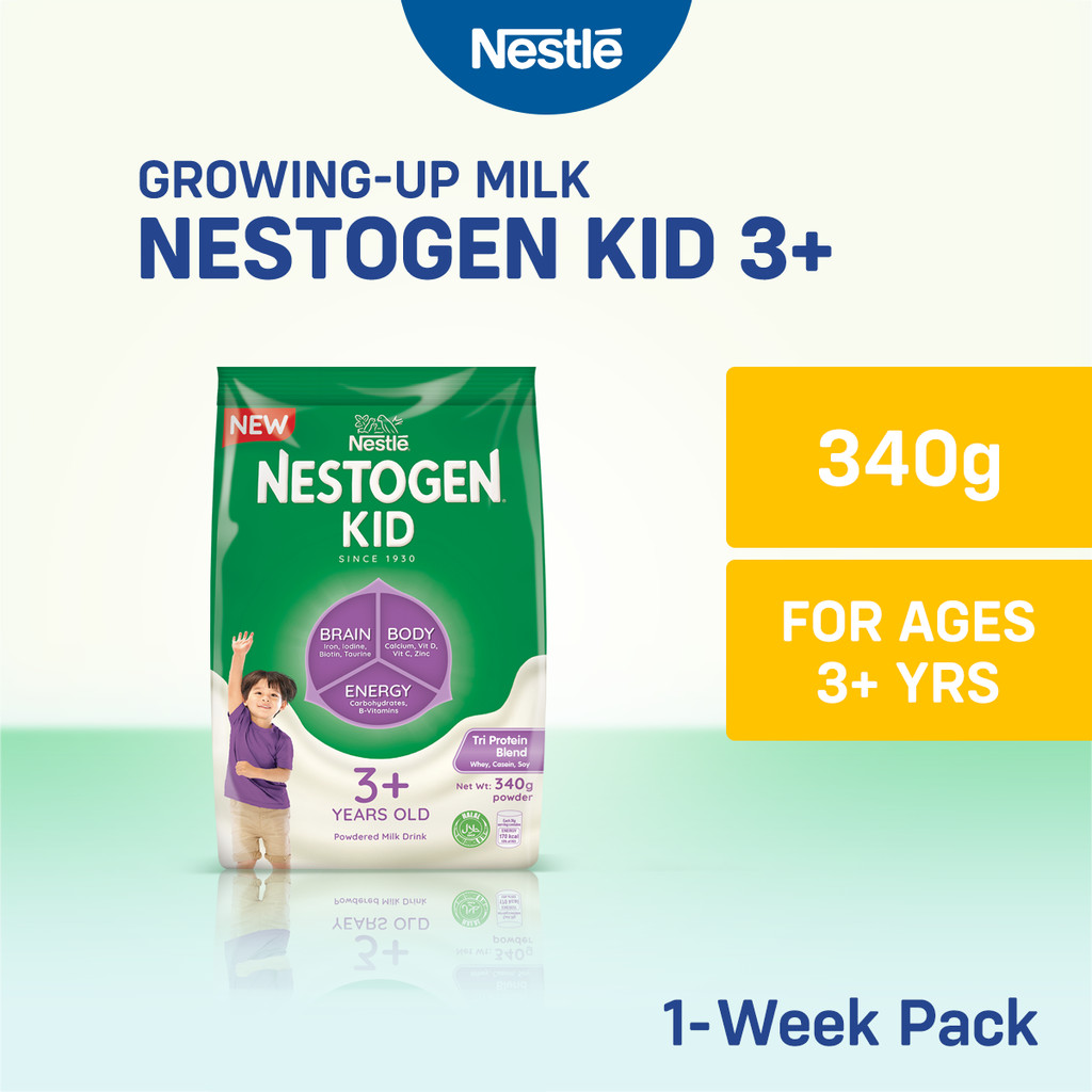 NESTOGEN KID 3+ Growing-Up Milk Powder For Children 3+ Years Old 340g