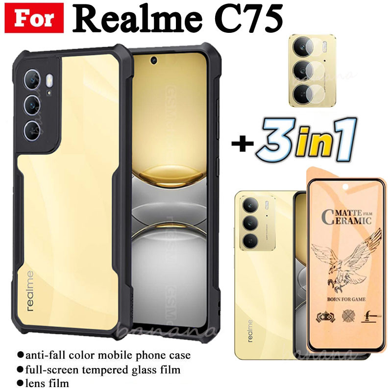 Kit 2 Vetri Per Fotocamera Per Realme C75 4G E Realme 14x 5G – Sostituzione Lente Posteriore, Con Strumenti E Adesivo