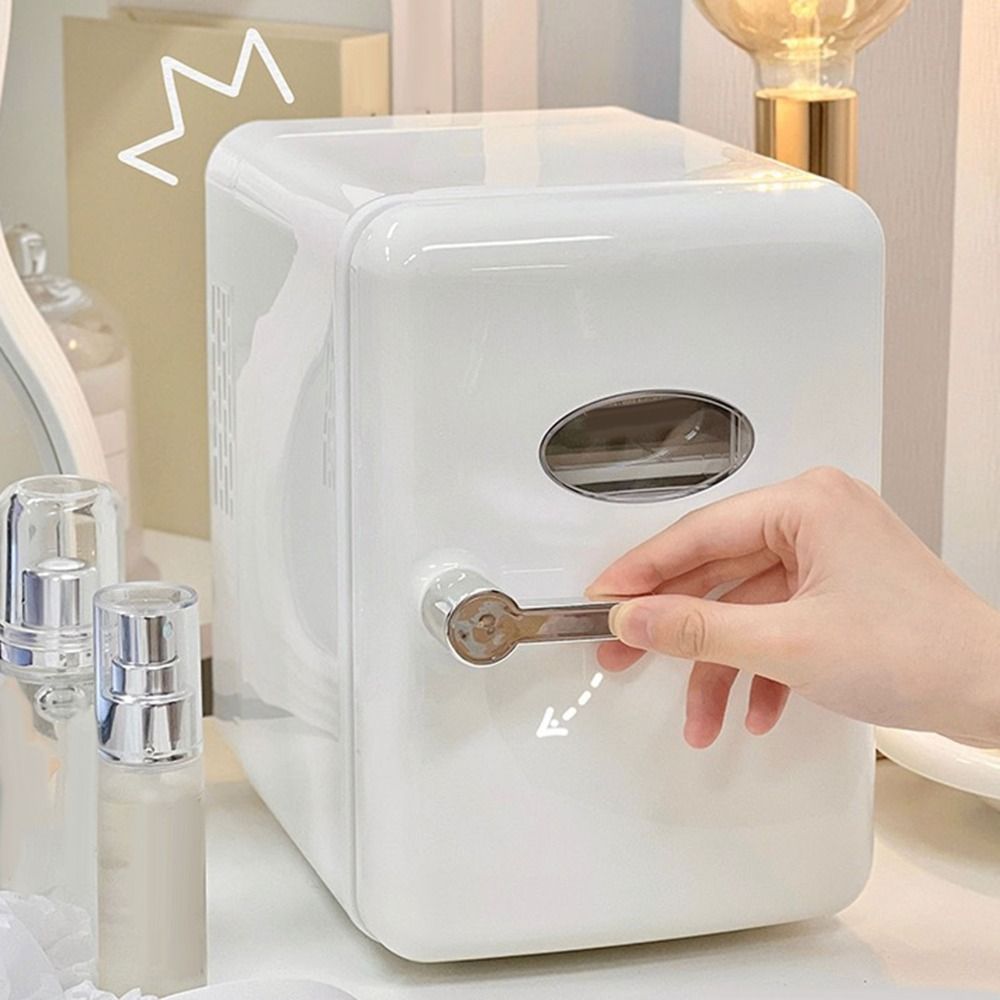 RJZ28 Làm lạnh Tủ lạnh mini xe hơi 4L 4L 6 lon Nóng và lạnh Tủ lạnh mini 6 lon 4L Tủ lạnh mini Mini Tủ lạnh trang điểm 4L Xe tải