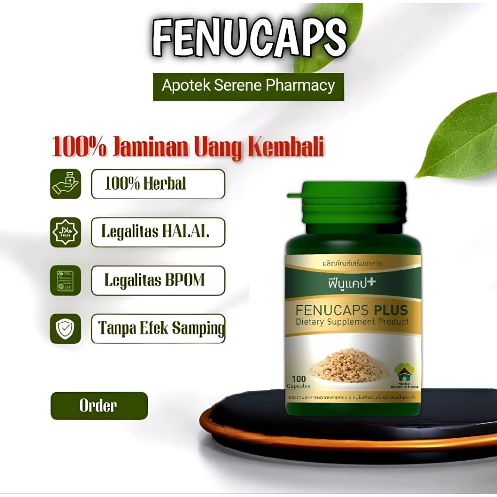 Fenucaps Asi Booster Vitamin Pelancar Asi 100 tabs