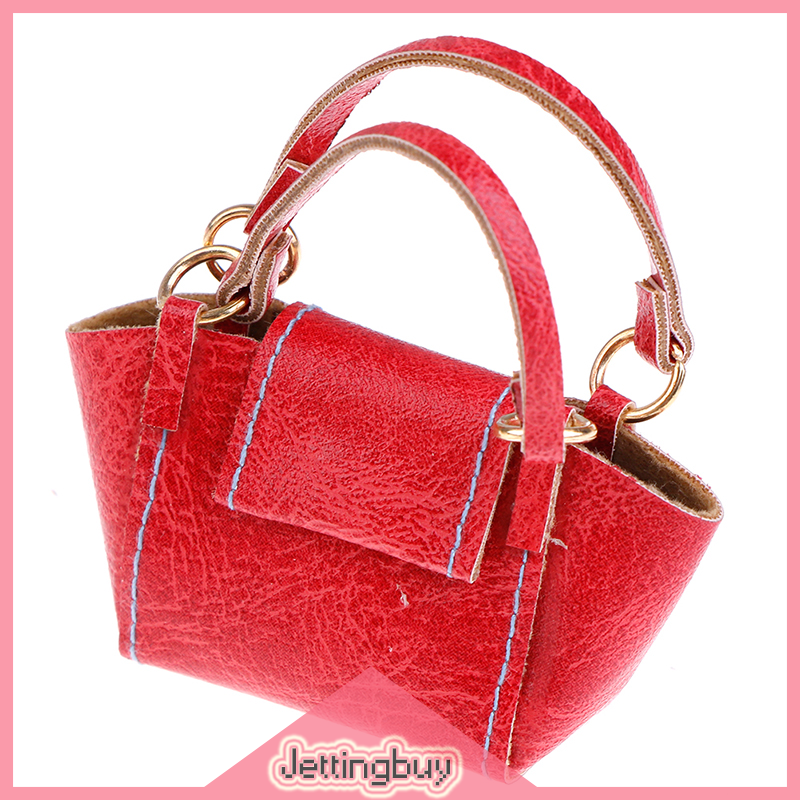 Jettingbuy Flash Sale 1 6 Dollhouse Miniature Leather Handbag Purse Lady
