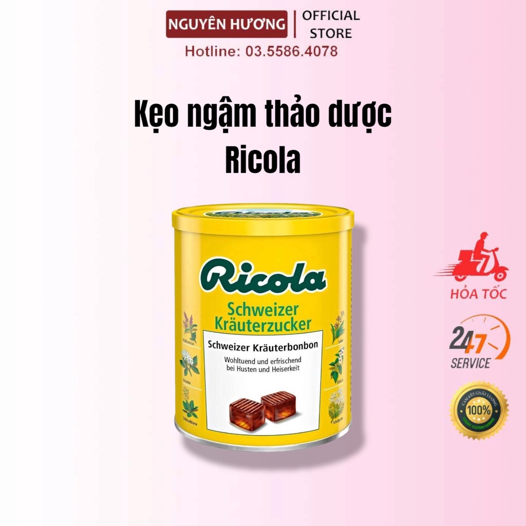 Kẹo ngậm thảo dược Ricola 250g - Đức