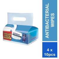 ANTABAX 3-in-1 Antibacterial Wipes 4 x 10s