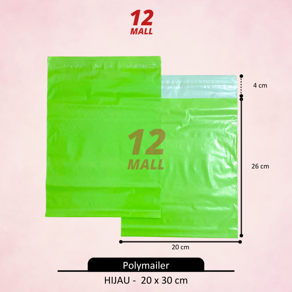 20x30 PLASTIK POLYMAILER / Plastik Packing Baju Online Shop 100LEMBAR / POLYMAILER TERMURAH