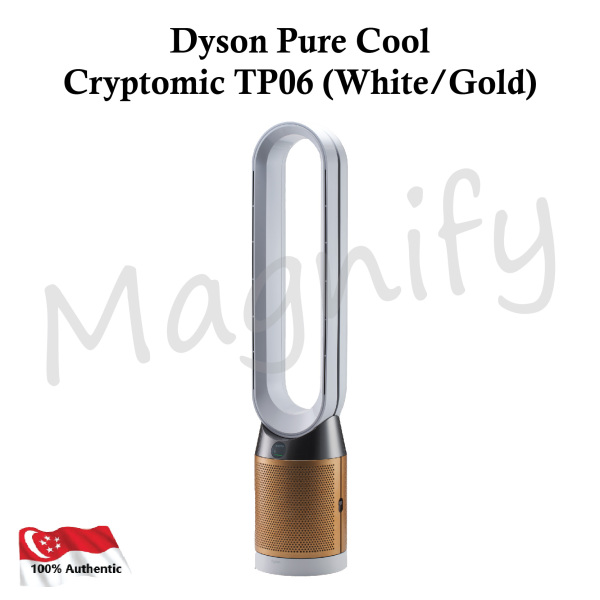 Dyson Pure Cool Cryptomic Air Purifier Tower Fan TP06 (White Gold) Singapore