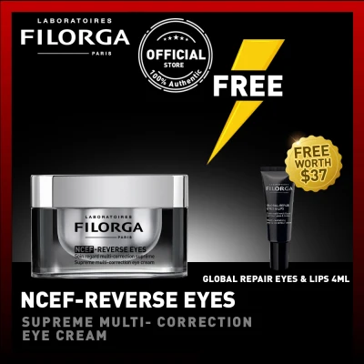 FILORGA NCEF-REVERSE EYES Supreme Multi-Correction Eye Cream Wrinkles – [Dark Circles – Puffiness – Firmness – Radiance] 15mL