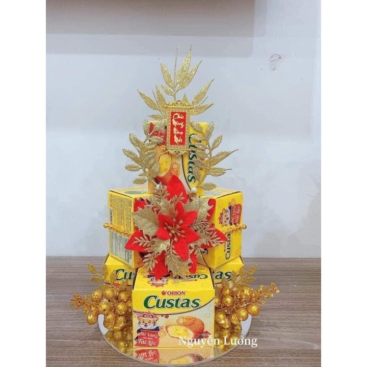 (ĐỒNG GIÁ) Set phụ kiện làm tháp oản tháp bánh tháp bia tháp nước ngọt tài lộc trang trí Tết