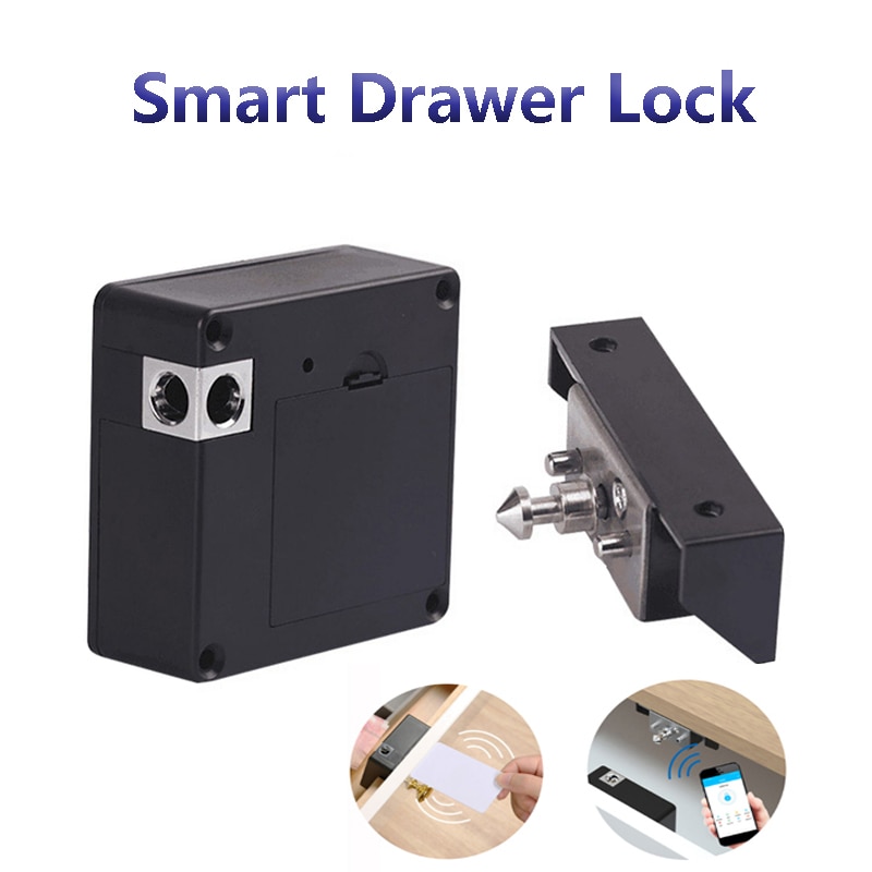 Thông minh tủ vô hình RFID điện tử khóa Keyless Cửa Ngăn kéo ổ khóa Cảm biến mở thông minh cảm biến Giày tủ quần áo tủ khóa