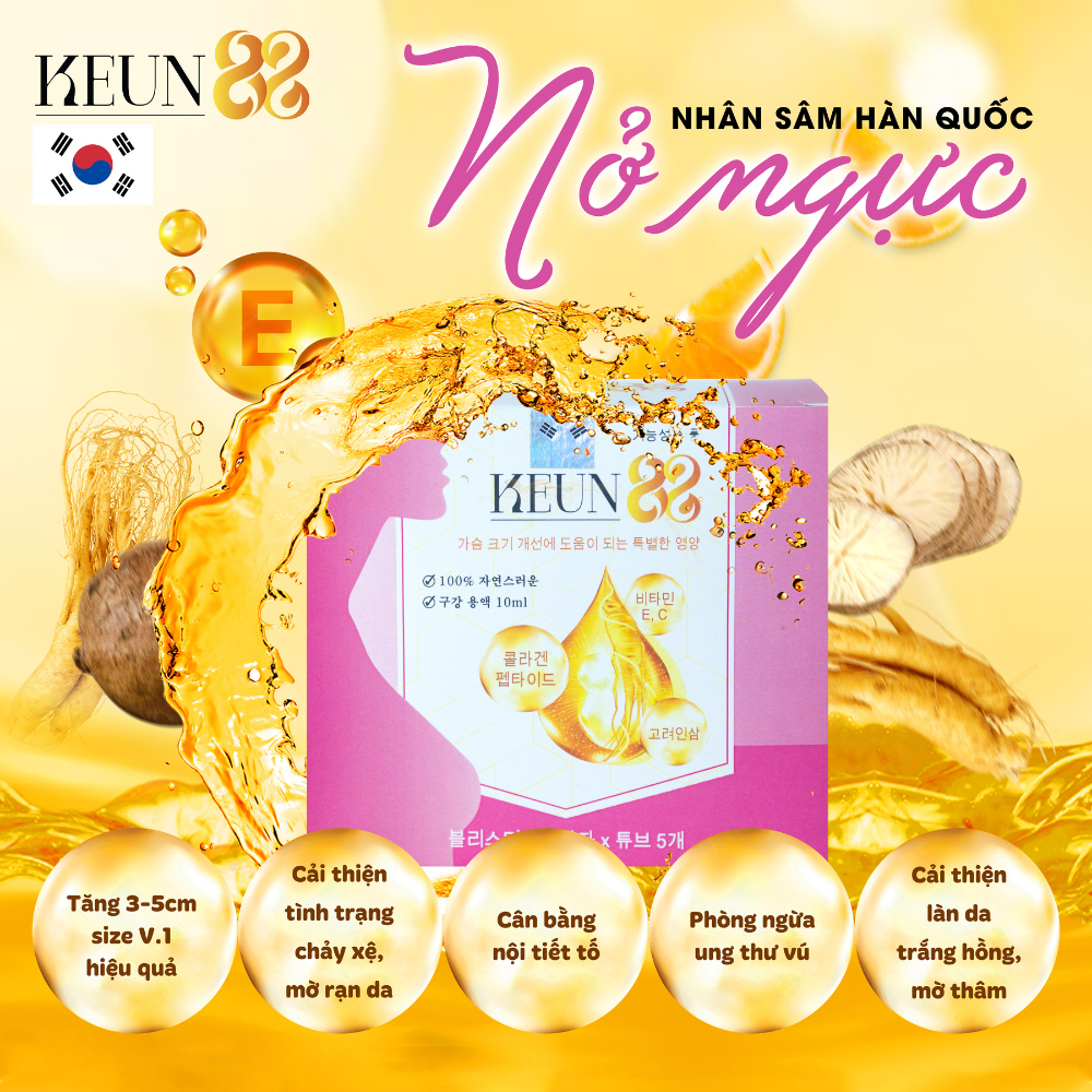 Siro tăng vòng 1 nhân sâm hàn quốc, nở ngực hàn quốc bô sung các dưỡng chất cần thiết săn ngực nở ngửc to ngực