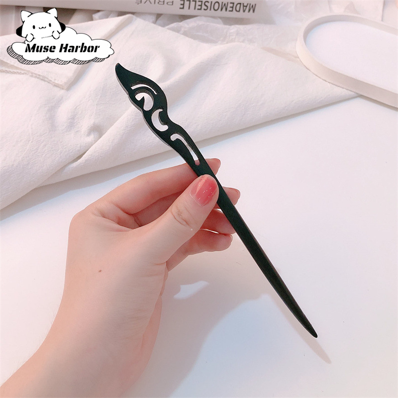 Muse Harbor เข็มกลัดผมไม้สไตล์จีนใหม่สำหรับผู้หญิง - อุปกรณ์เสริมสไตล์ฮานฟูและชุดกี่เพ้า - ยี่ห้อ Muse Harbor ราคา 21 บาท*ส่งฟรี