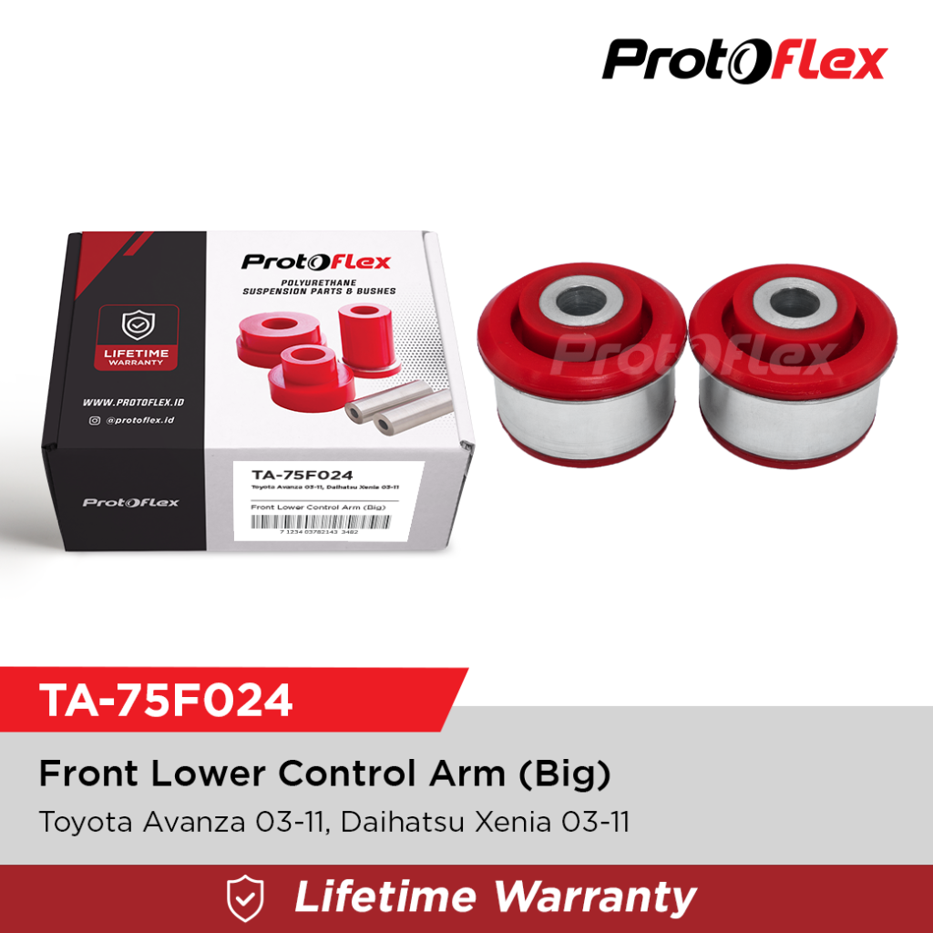 Protoflex Bush Arm Depan (Besar) Toyota Avanza Daihatsu Xenia 03-11 Harga 800,000 rupiah*Gratis Ongkir