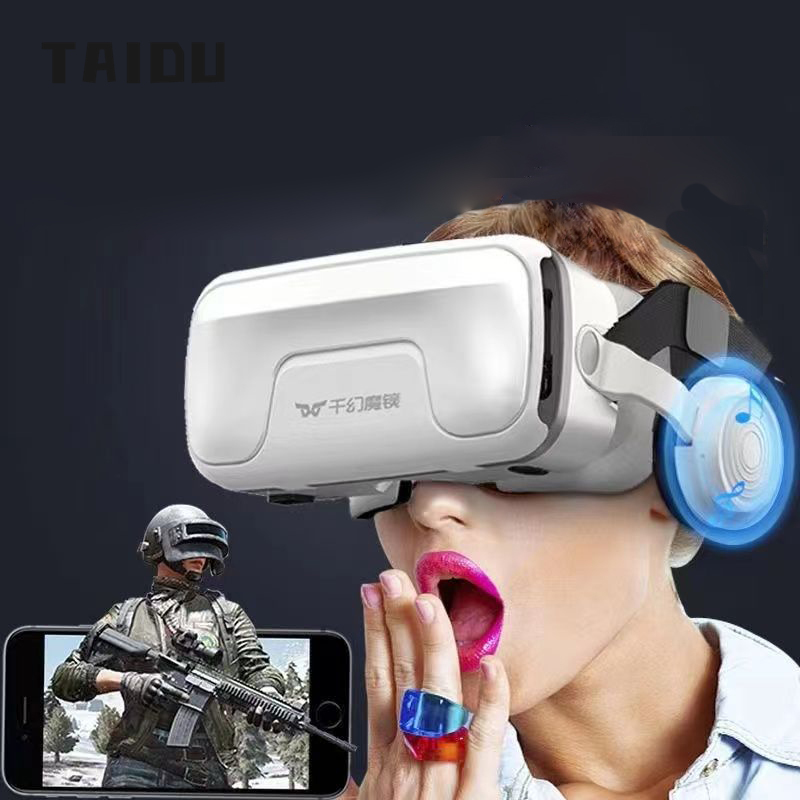 vr glasses virtual reality game movie smart phone BOX three d glasses all-in-one head mounted thousand fantasy magic mirror ราคา 373 บาท*ส่งฟรี