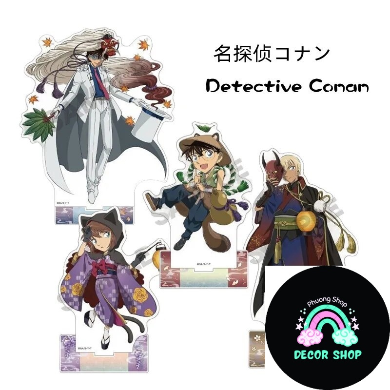 Mô hình Standee Detective Conan Thám tử lừng danh Furuya Rei Conan Haibara Ai Phụ kiện trang trí để bàn góc học tập