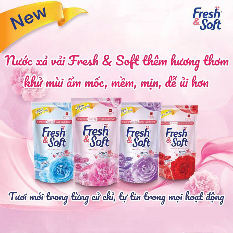 Nước Xả Fresh & Soft Thái Lan 550ml Mềm Vải