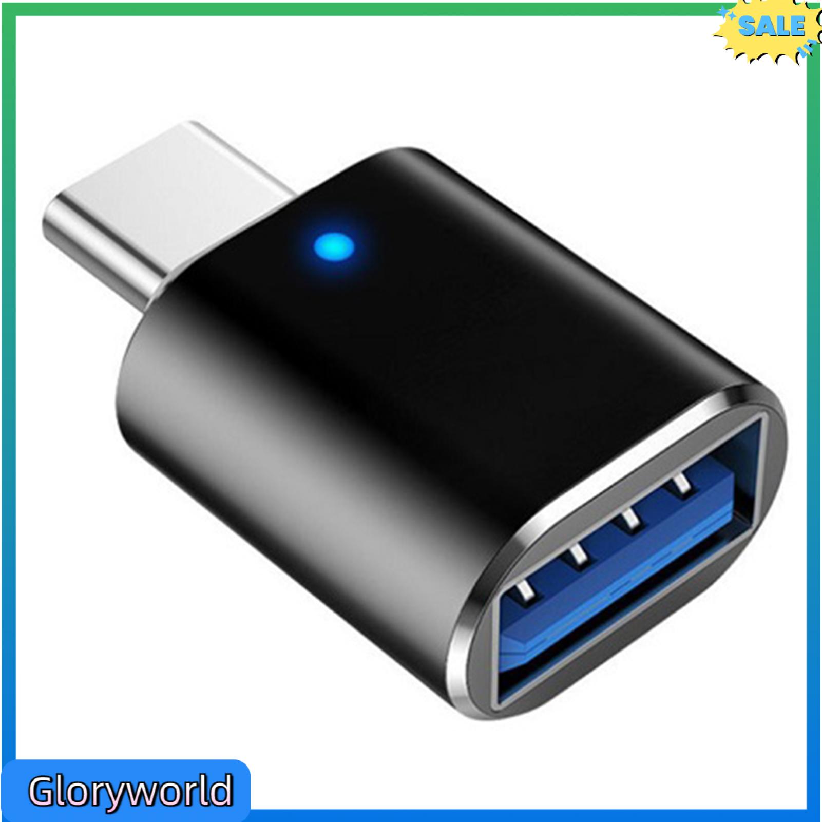 Gloryworld Bộ chuyển đổi OTG Đa Mục Đích Truyền Tốc Độ Cao Loại C Để USB mini Bộ chuyển đổi OTG Đầu Đọc ổ đĩa flash Với đèn báo Cho Điện Thoại Bộ chuyển đổi OTG Minh Chất Lượng Cao