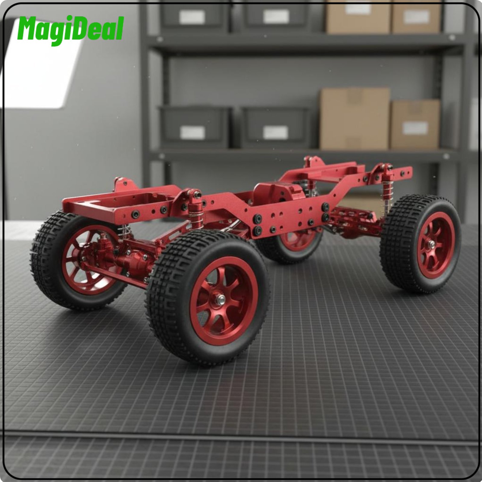 MagiDeal Portal Axles 1/12 Scale Crawler Frame DIY Modification Metal RC Car Chassis Long-Lasting Construction for Hobbyists ราคา 6,744 บาท*ส่งฟรี
