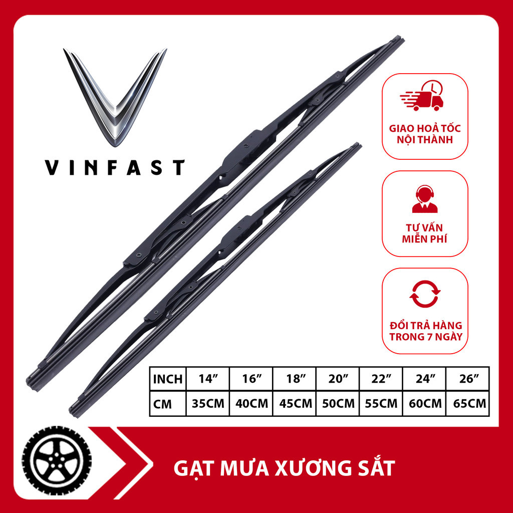 Iron Frame Wipers for Cars, Vinfast Fadil, Vfe34, Vf3, Vf8, Etc. Giá 74,000 Đồng*Miễn phí vận chuyển