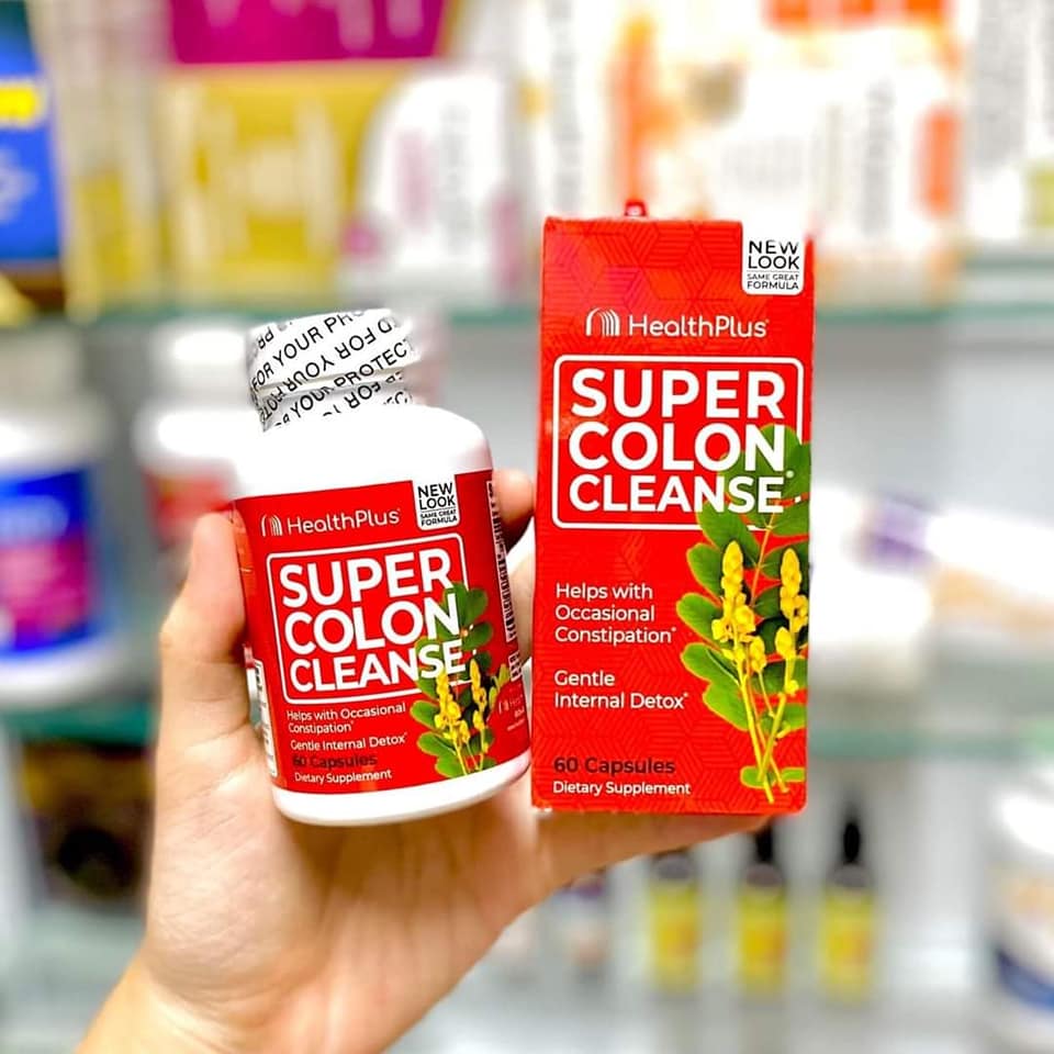 VIÊN UỐNG DETOX THẢI ĐỘC RUỘT SUPER COLON CLEANSE HEALTH PLUS HỘP 60 VIÊN CỦA MỸ - SẢN PHẨM ĐƯỢC YÊU THÍCH TRÊN THỊ TRƯỜNG HIỆN TAY, DÙNG RẤT TỐT LUÔN Ạ, ĐẢM BẢO DÙNG RẤT THÍCH, KHÁCH YÊU TRẢI NGHIỆM ỦNG HỘ SHOP NHÉ