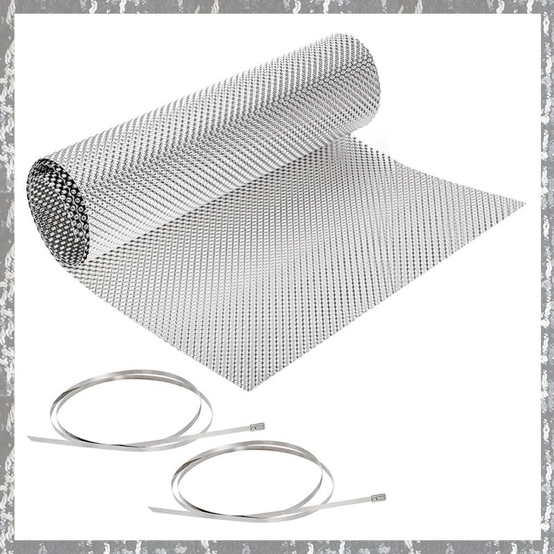 Exhaust Heat Shield Automotive with Two Cable Zip Ties for Muffler Exhaust Wrap, Heat Barrier