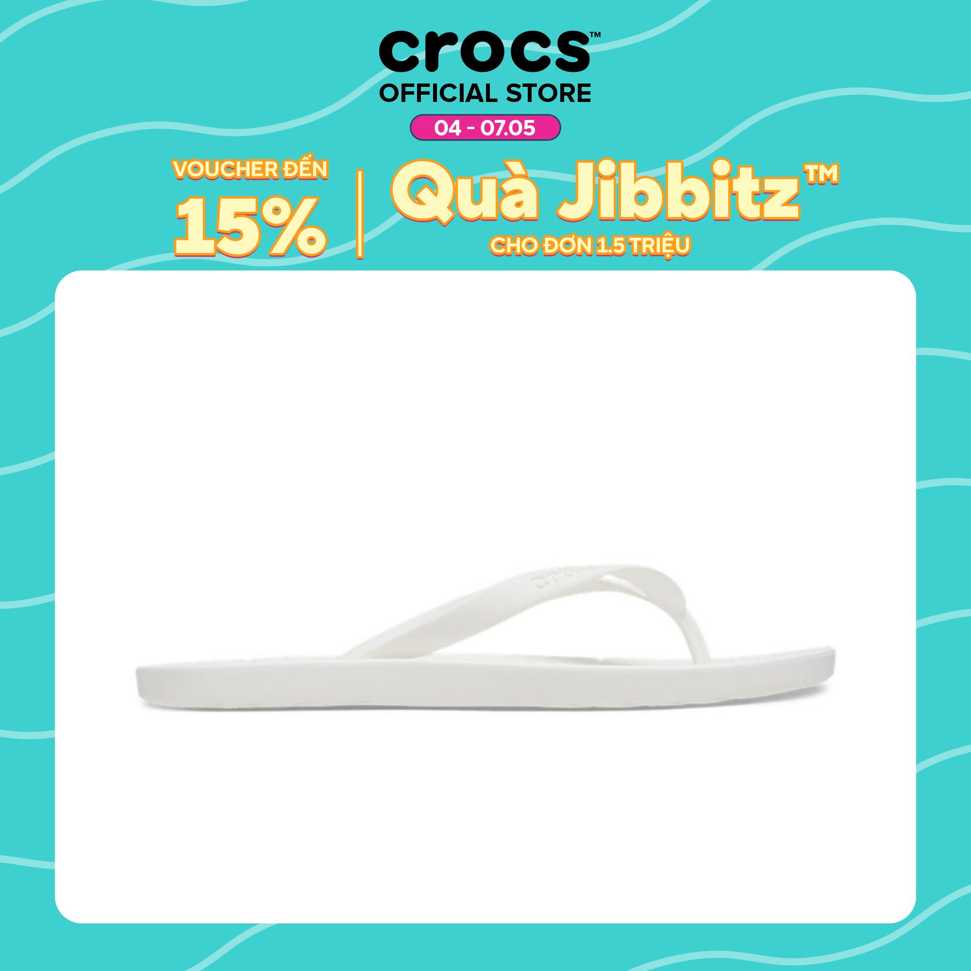 [SẢN PHẨM ĐỘC QUYỀN] Dép Xỏ Ngón Unisex Crocs Essentials - White - 210089-100