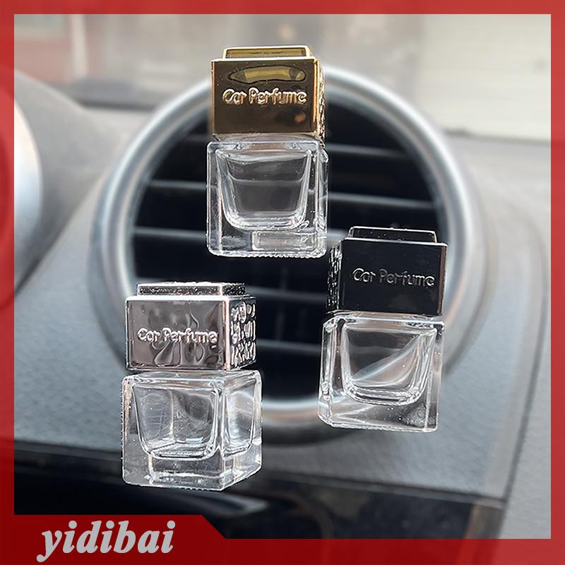 yidibai 1 cái phụ kiện ô tô nước hoa xe hơi rỗng chai thủy tinh Clip dễ thương xe làm mát không khí chai nước hoa Clip Air Vent Outlet hương liệu