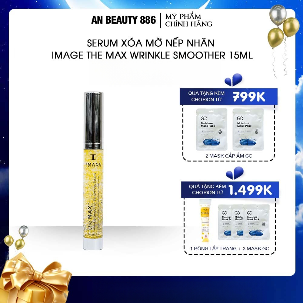 Serum cải thiện mờ nếp nhăn Image Skincare The Max Wrinkle Smoother 15ml