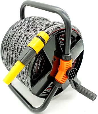 Garden Hose Reel 20M (with pipe Connector) / Handle or wall mounted {Fast Delivery} SG Seller