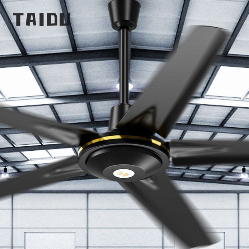 TAIDU Ceiling fan factory iron blade living room three-blade large wind industrial electric fan home ceiling fan school