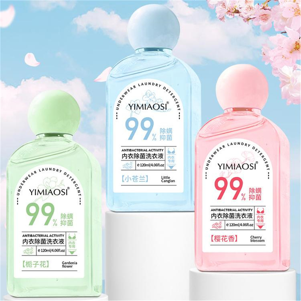 Colorfulhome😍[Hàng sẵn có]😍Bột giặt đồ lót 120ml chất tẩy rửa vết máu vết chất lỏng làm sạch nhẹ nhàng và hiệu quả loại bỏ bụi bẩn giặt công cụ
