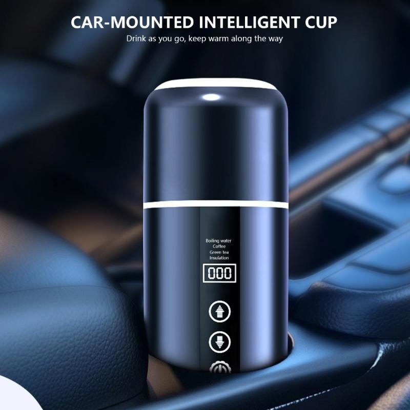 Vận chuyển 500ml Xe USB coffeepot 12V/24V Sưởi ấm nhanh cốc mang theo khi đi lại cho cà phê tisane di động