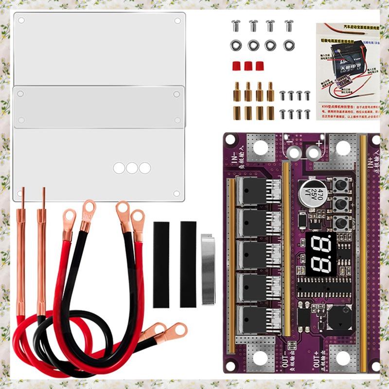 (SUGW) Mini Spot Welder 99 Gear Adjustable DIY Spot Welder Spot Welder Control Board with Transparent Case for 18650 Batter