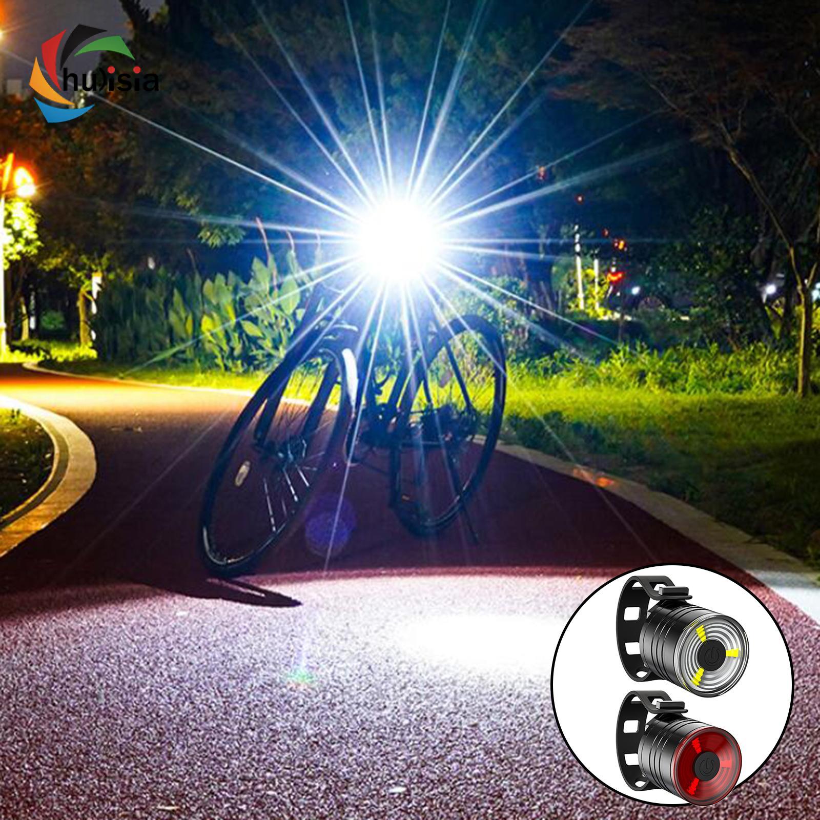 chulisia LED Bike Lights Set,Ultra Bright Front and Back Rear Bicycle Light
