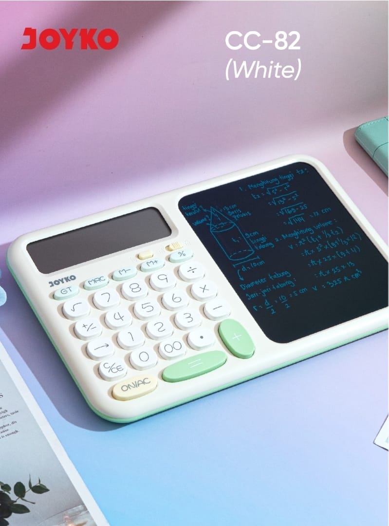 STYLIST CALCULATOR & WRITING PAD JOYKO CC-82 - KALKULATOR DESKTOP Dan PAPAN TULIS